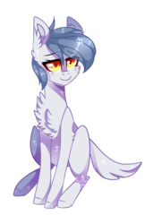 Size: 1313x1921 | Tagged: safe, artist:huirou, oc, oc only, oc:zee, pony, female, simple background, sitting, solo, transparent background