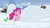 Size: 1280x720 | Tagged: safe, screencap, gummy, pinkie pie, alligator, earth pony, pony, yak, not asking for trouble, female, mare, snow