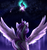 Size: 1888x2000 | Tagged: safe, artist:not-ordinary-pony, starlight glimmer, alicorn, pony, g4, alicornified, aurora borealis, female, mare, night, race swap, rear view, shooting star, solo, space, spread wings, starlicorn, stars, wings