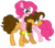 Size: 740x656 | Tagged: safe, artist:tsintseh, cheese sandwich, pinkie pie, pony, g4, female, male, ship:cheesepie, shipping, straight