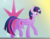 Size: 4500x3500 | Tagged: safe, artist:snoopystallion, derpibooru exclusive, twilight sparkle, alicorn, pony, g4, cutie mark background, digital art, female, horn, mare, solo, twilight sparkle (alicorn), wings