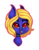 Size: 1024x1325 | Tagged: safe, artist:pinipy, oc, oc only, oc:butter cream, bat pony, bust, chest fluff, collar, commission, cute, fangs, looking at you, portrait, simple background, smiling, solo, transparent background