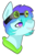 Size: 600x900 | Tagged: safe, artist:veincchi, oc, oc only, oc:raven mcchippy, earth pony, pony, bust, goggles, grin, simple background, smiling, solo, transparent background