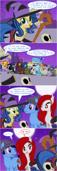 Size: 800x2400 | Tagged: dead source, safe, artist:flash equestria photography, twilight sparkle, oc, oc:box ghost, oc:milky way, oc:spinach, g4, ana amari, box ghost, clothes, comic, costume, dragon's crown, mercy, moon, nightmare night, overwatch, sorceress