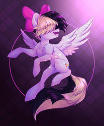 Size: 1600x1932 | Tagged: safe, artist:hollybright, songbird serenade, pegasus, pony, g4, my little pony: the movie, bow, female, hair bow, mare, solo