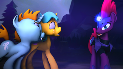 Size: 3840x2160 | Tagged: safe, artist:viranimation, snails, snips, tempest shadow, g4, my little pony: the movie, 3d, high res, source filmmaker