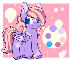 Size: 1851x1533 | Tagged: safe, artist:cloureed, oc, oc only, oc:blueberry sprinkle, pegasus, pony, blank flank, female, filly, ponysona, solo