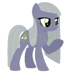 Size: 338x371 | Tagged: safe, artist:shadow-nicole, limestone pie, earth pony, pony, g4, alternate hairstyle, alternate universe, base used, female, long mane, mare, simple background, solo, transparent background, watermark