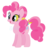 Size: 434x440 | Tagged: safe, artist:shadow-nicole, pinkie pie, earth pony, pony, g4, alternate hairstyle, alternate universe, female, mare, simple background, solo, transparent background, yellow sclera