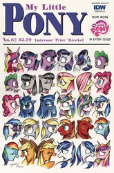 Size: 1186x1800 | Tagged: safe, artist:andypriceart, applejack, big macintosh, derpy hooves, dj pon-3, fluttershy, octavia melody, pinkie pie, princess cadance, princess celestia, princess luna, rainbow dash, rarity, shining armor, spike, twilight sparkle, vinyl scratch, alicorn, dragon, earth pony, pegasus, pony, unicorn, idw, spoiler:comic, spoiler:comic62, andy you magnificent bastard, angry, cover, cowboy hat, female, fine art parody, gossip, hat, laughing, male, mane six, mare, norman rockwell, pointing, saturday evening post, stallion, sunglasses, this will end in divorce, this will end in sleeping on the couch, title drop