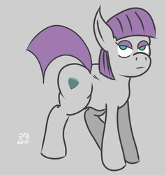 Size: 1201x1261 | Tagged: safe, artist:astardragon, maud pie, earth pony, pony, g4, chubby, female, gray background, simple background, solo