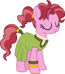 Size: 1130x1285 | Tagged: safe, artist:charity-rose, pepperberry (g4), earth pony, pony, daring done?, g4, background pony, female, mare, simple background, solo, somnambula resident, transparent background, vector