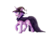 Size: 3358x2500 | Tagged: safe, alternate version, artist:artoffel-kartoffel, oc, oc only, oc:quartz horn, crystal pony, pony, spider, unicorn, cape, clothes, female, filly, hat, high res, nightmare night, simple background, solo, tongue out, transparent background, witch, witch hat