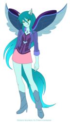 Size: 1812x3139 | Tagged: safe, artist:pyrus-leonidas, queen chrysalis, changedling, changeling, human, legends of equestria, g4, boots, clothes, cute, cutealis, eared humanization, female, high heel boots, humanized, jacket, miniskirt, purified chrysalis, shoes, simple background, skirt, solo, tailed humanization, transparent background, winged humanization, wings