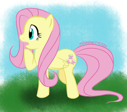 Size: 1280x1131 | Tagged: safe, artist:marionette-j2x, fluttershy, pegasus, pony, g4, female, mare, solo
