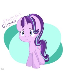 Size: 1334x1445 | Tagged: safe, artist:doct0rnop3, starlight glimmer, pony, unicorn, g4, female, smiling, solo