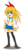 Size: 1731x3845 | Tagged: safe, artist:trungtranhaitrung, human, equestria girls, g4, barely pony related, base used, black socks, blue skirt, chitoge kirisaki, clothes, crossover, equestria girls-ified, long hair, nisekoi, open mouth, ribbon, school uniform, shoes, skirt, socks, uniform, white shirt