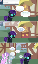 Size: 1280x2168 | Tagged: safe, artist:hakunohamikage, diamond tiara, silver spoon, oc, oc:nyx, alicorn, pony, ask-princesssparkle, g4, ask, comic, tumblr