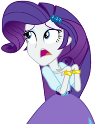 Size: 512x648 | Tagged: safe, artist:thebar, rarity, equestria girls, equestria girls specials, g4, my little pony equestria girls: dance magic, belt, bracelet, female, gem, jewelry, looking back, looking up, marshmelodrama, simple background, solo, transparent background