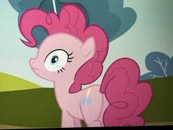 Size: 4032x3024 | Tagged: safe, screencap, pinkie pie, earth pony, pony, g4, too many pinkie pies, butt, female, mare, plot, solo