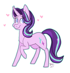 Size: 978x1016 | Tagged: safe, artist:g-elric, starlight glimmer, pony, unicorn, g4, female, heart, solo