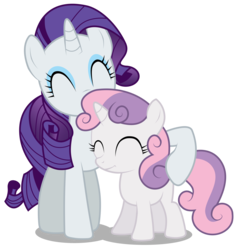 Size: 2850x3000 | Tagged: safe, artist:brony-works, rarity, sweetie belle, pony, unicorn, g4, cute, diasweetes, female, filly, foal, high res, mare, raribetes, siblings, simple background, sisters, transparent background, vector