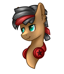 Size: 2600x3000 | Tagged: safe, artist:blocksy-art, oc, oc only, oc:mentis, pony, bust, headphones, high res, male, portrait, simple background, solo, stallion, transparent background