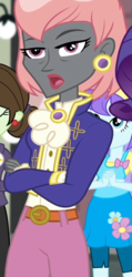 Size: 344x720 | Tagged: safe, screencap, aqua blossom, prim hemline, rarity, sophisticata, display of affection, equestria girls, g4, my little pony equestria girls: better together, background human, cropped, female, offscreen character