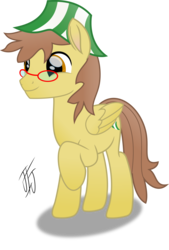 Size: 2111x3127 | Tagged: safe, artist:mlp-scribbles, oc, oc only, oc:ferb fletcher, pegasus, pony, g4, high res, male, movie accurate, simple background, transparent background