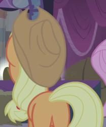 Size: 369x441 | Tagged: safe, screencap, applejack, earth pony, pony, g4, simple ways, butt, cropped, female, mare, plot, solo