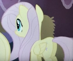 Size: 3288x2758 | Tagged: safe, screencap, fluttershy, pegasus, pony, g4, simple ways, butt, female, high res, mare, plot, solo