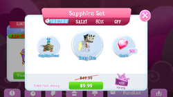 Size: 2560x1440 | Tagged: safe, gameloft, derpy hooves, doctor caballeron, g4, crack is cheaper, dollar sign, greedloft, lazy fan, money