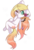 Size: 2048x3000 | Tagged: safe, artist:cinnamontee, oc, oc only, oc:ember (cinnamontee), pegasus, pony, anatomically incorrect, bandaid, bandaid on nose, belly button, chibi, female, flower, high res, incorrect leg anatomy, mare, one eye closed, simple background, smiling, solo, transparent background, wink