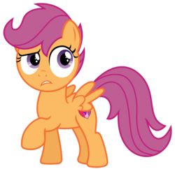 Size: 3078x2978 | Tagged: safe, artist:sketchmcreations, scootaloo, pegasus, pony, g4, marks and recreation, cutie mark, female, filly, high res, raised hoof, simple background, the cmc's cutie marks, transparent background, vector