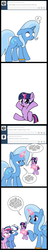 Size: 632x3274 | Tagged: safe, artist:dekomaru, edit, trixie, twilight sparkle, oc, tumblr:ask twixie, g4, age regression, ask, comic, female, lesbian, magical lesbian spawn, offspring, parent:trixie, parent:twilight sparkle, parents:twixie, ship:twixie, shipping, tumblr