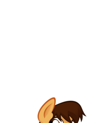 Size: 3278x4154 | Tagged: safe, oc, oc only, oc:maría teresa de los ponyos paguetti, /mlp/, /yeh/, 4chan, female, hiding, high res, meme, simple background, solo, transparent background, vector, ya es hora