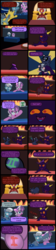 Size: 2000x8953 | Tagged: safe, artist:magerblutooth, diamond tiara, silver spoon, oc, oc:dazzle, oc:il, oc:peal, bat, cat, earth pony, imp, pony, comic:diamond and dazzle, g4, butt, comic, court, courtroom, female, filly, foal, judge, plot, trial