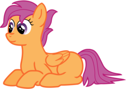 Size: 625x446 | Tagged: safe, artist:malte279, scootaloo, g4, free to use, prone, simple background, transparent background, vector