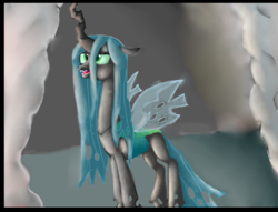 Size: 2192x1672 | Tagged: safe, artist:mr100dragon100, queen chrysalis, changeling, changeling queen, g4, cave, comic, female, former queen chrysalis, hellfire, revenge, sneek peek, solo