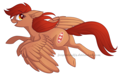 Size: 1246x793 | Tagged: safe, artist:frostedpuffs, oc, oc only, oc:surfing blossom, pegasus, pony, female, mare, simple background, solo, transparent background