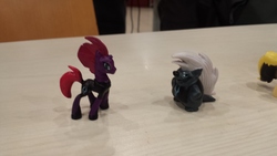 Size: 4128x2322 | Tagged: safe, photographer:horsesplease, grubber, songbird serenade, tempest shadow, g4, my little pony: the movie, irl, malaysia, merchandise, my busy books, photo, pretty pretty tempest, toy