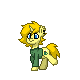 Size: 80x80 | Tagged: safe, derpibooru exclusive, pony, unicorn, pony town, animated, clothes, gif, male, pixel art, ponified, simple background, solo, south park, transparent background, trotting, tweek tweak