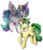 Size: 1024x1193 | Tagged: safe, artist:sk-ree, oc, oc only, oc:first edition, oc:silverstar, pegasus, pony, unicorn, female, mare, simple background, transparent background, watermark