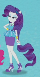 Size: 179x341 | Tagged: safe, screencap, rarity, equestria girls, g4, my little pony equestria girls: better together, cropped, geode of shielding, intro, ponied up, rarity peplum dress