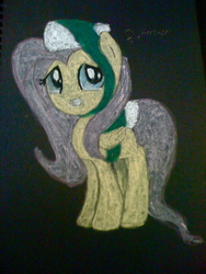 Size: 1200x1600 | Tagged: safe, artist:beetrue, fluttershy, pony, g4, female, food, solo, sushi, traditional art