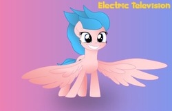 Size: 442x284 | Tagged: artist needed, safe, oc, oc only, oc:electric television, female, mare, movie accurate, solo, trace