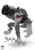 Size: 1400x2000 | Tagged: safe, artist:sanyo2100, oc, oc only, oc:barkus, diamond dog, cannon, heavy metal, reference sheet, simple background, transparent background