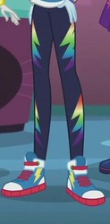 Size: 259x528 | Tagged: safe, screencap, rainbow dash, a fine line, equestria girls, g4, my little pony equestria girls: better together, clothes, converse, legs, pants, pictures of legs, shoes, sneakers