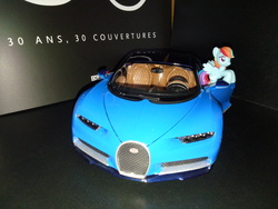 Size: 4160x3120 | Tagged: safe, rainbow dash, g4, bburago, blind bag, bugatti, bugatti chiron, car, figure, hypercar, irl, photo, photography, solo, supercar, toy