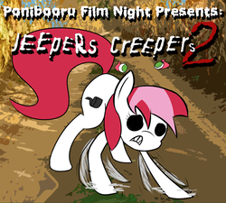 Size: 1000x900 | Tagged: safe, artist:daisyhead, oc, oc only, oc:flicker, pony, ponibooru film night, female, jeepers creepers, jeepers creepers 2, mare, solo